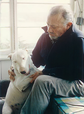 John Steinbeck with Angel (1966)