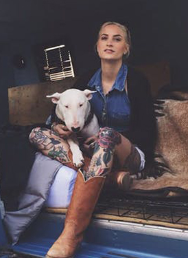 Meg Girard with Owen (2015)