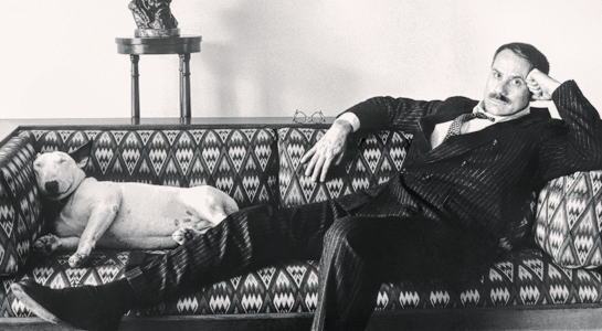 James Ellroy with Barko (1994)