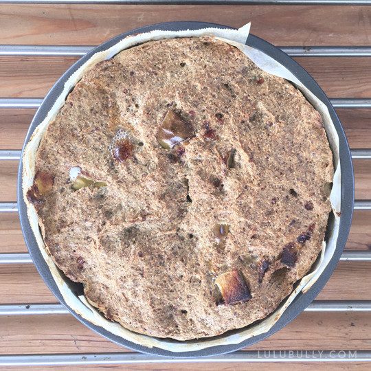 Birthday cake freshly baked