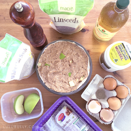 Birthday cake ingredients